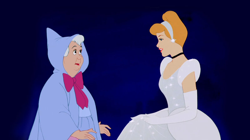 Золушка и Фея крестная в мультфильме Диснея 1950 года. Источник фото:https://www.disney.ru/princess/