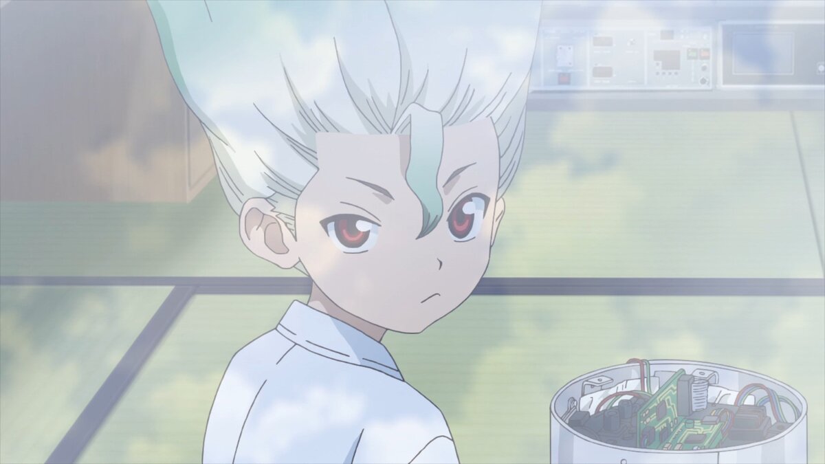 доктор стоун с воласам. доктор стоун журналистка. доктор стоун серия 16. доктор стоун 16. шамиль волков доктор стоун.