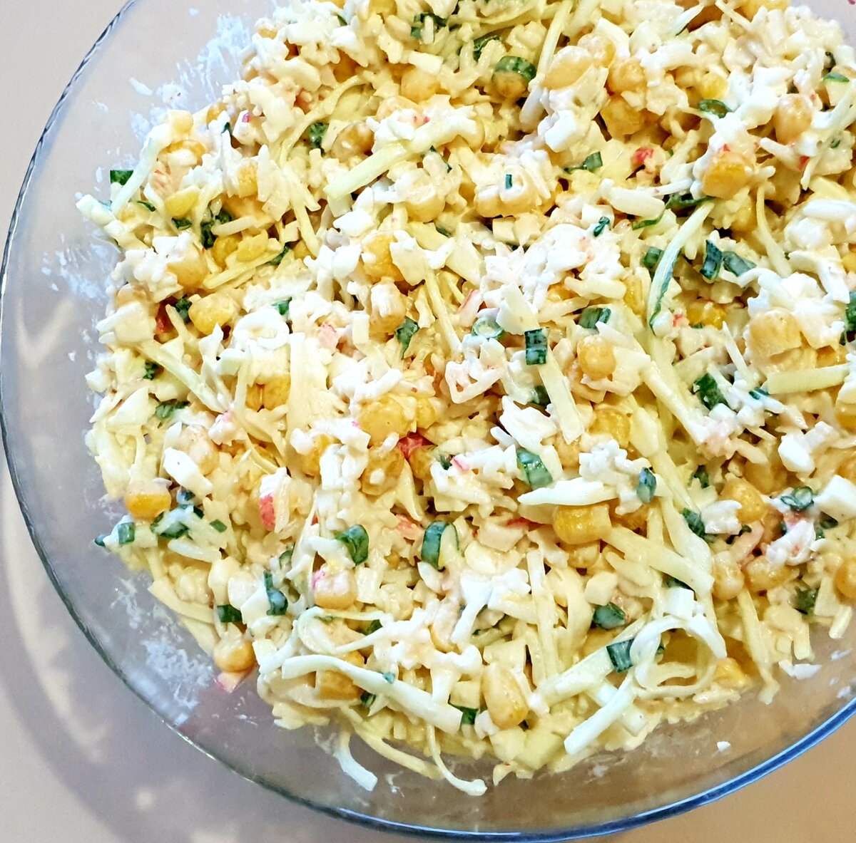 Крабовый салат с капустой