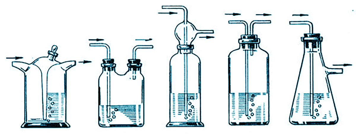 Что такое промывные склянки, почему изменяется их масса и как это ...