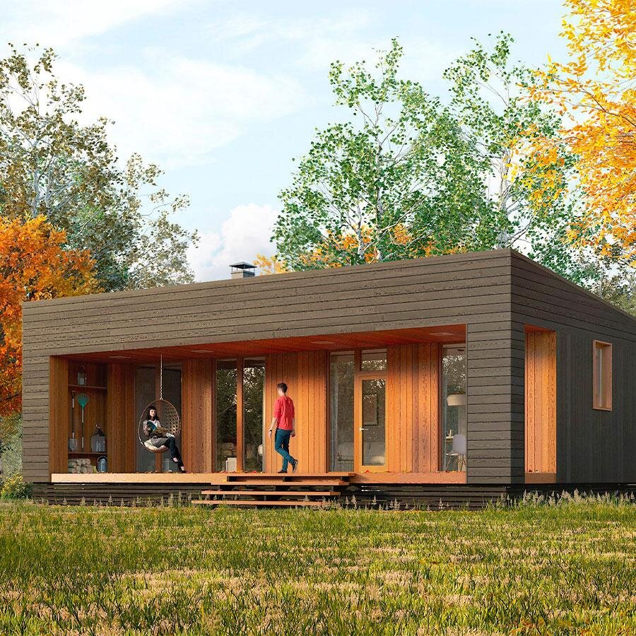 1-этажный модульный дом от HoltsovHouse