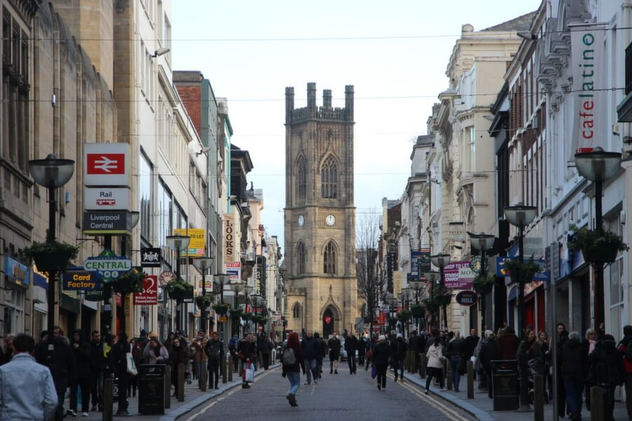 Bold street. Ливерпуль. Великобритания.