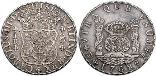 8 реалов 1768 г.