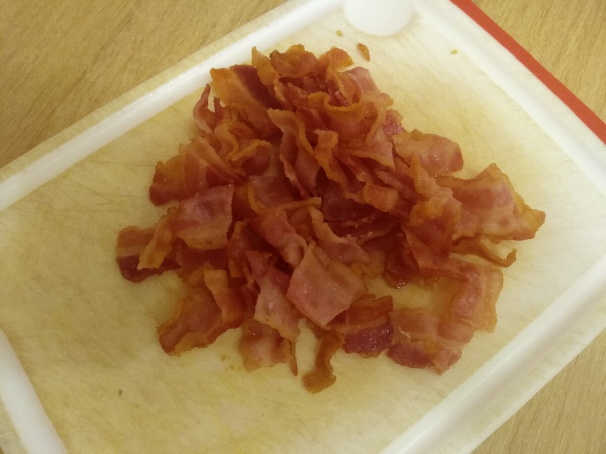 Бекон жареный калорийность