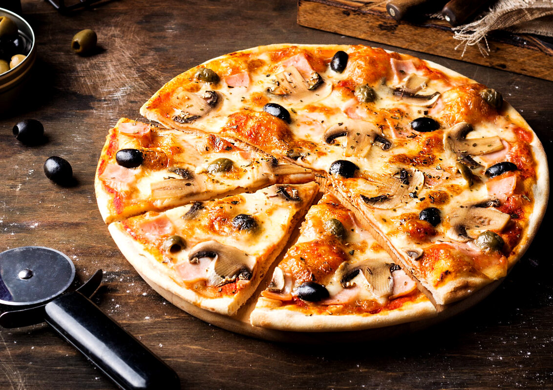пицца грибная с оливками фото 6