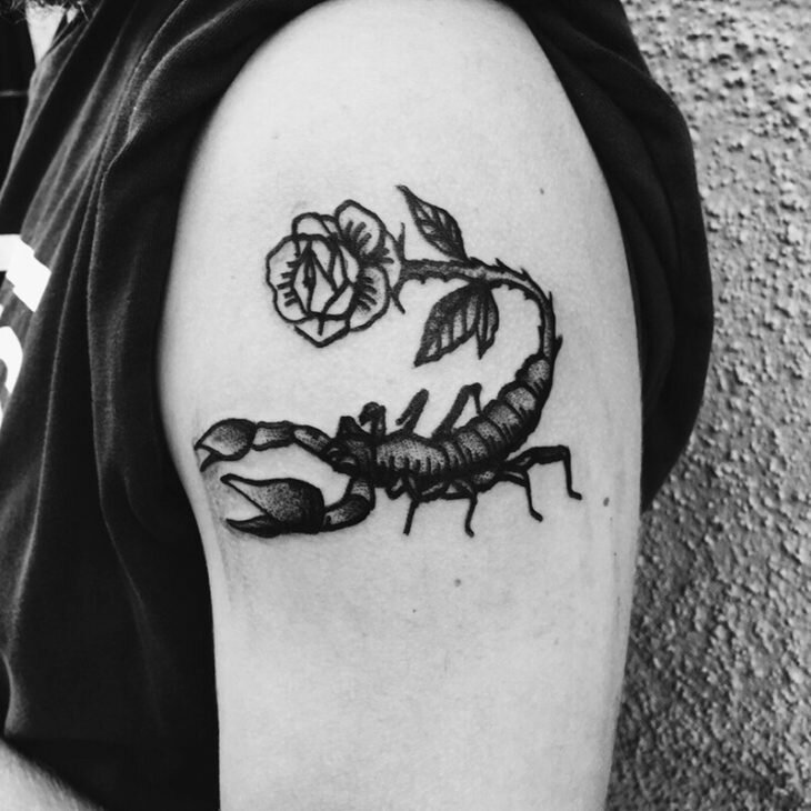 Варианты трактовки символьного значения тату скорпион