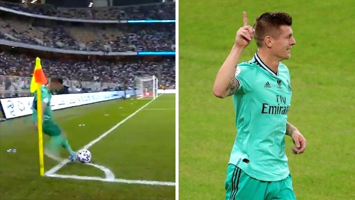 Тони Кросс исполняет удар "чистый лист"