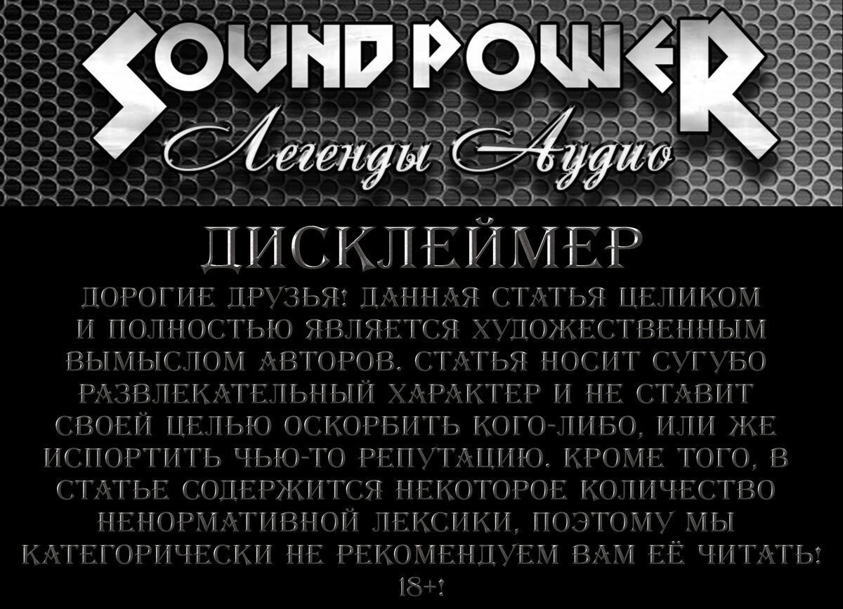 Дисклеймер.