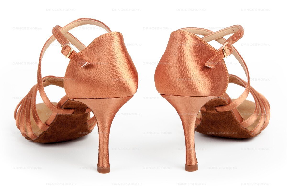 В мире великое множество танцев и для каждого из них существует вполне определенный, конкретный тип обуви: пуанты - для балета; обувь на каблуке – для бальных танцев; обувь с низким, широким и устойчивым каблучком - для народных танцев; кроссовки на специальной подошве - для занятий спортивными и акробатическими танцами; обувь для чечетки; а для первых танцевальных па малышей – чешки. 
Мало того, и внутри своей узкой направленности еще есть деление. Так, в бальных танцах есть разделение на обувь для европейского стандарта, для латиноамериканской программы, тренировочную и конкурсную. Какая обувь, на каком этапе нужна, подскажет тренер. 
Но есть и общие рекомендации. Так, танцевальная обувь должна быть легкой, прочной, легко гнущейся в подошве, устойчивой. Должна гарантировать оптимальное сцепление с паркетом. Особое внимание при выборе модели стоит уделить его величеству каблуку, ведь он чуть ли не самое главное в бальной обуви. Его наличие обязательно , как у партнерши, так и у партнера, ведь только каблук помогает выдерживать правильный баланс и позицию в паре. 
Сегодня для каблуков в своих моделях производители используют наряду с традиционными материалами (кожа, дерево) и такие, еще не типичные для бальной обуви материалы, как металл и пластик. Положим, что для европейской программы такая оригинальность может оказаться и слегка рискованной. А вот в эмоциональном латиноамериканской танце, может статься, будет вполне уместна, и поможет завершить задуманный вами образ. 
Что касается каблуков в бальной обуви, есть одно требование, исполнение, которого обязательно во всех моделях- каблук обязательно расположен центрально относительно пятки. 
Самая популярная высота женского каблука в бальной обуви варьируется от 5 до 9 см. У мужчин обувь для европейской программы имеет широкий устойчивый каблук высотой 2-2,5 см, а для латиноамериканских танцев более удобна высота каблука 4-4,5 см. 
