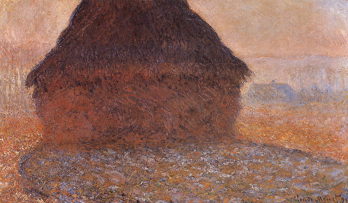 Клод Моне. Стог сена под солнцем. 1891 г. (фото с сайта клод-моне.рф)