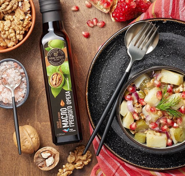 Масло грецкого ореха Алтай-Селигор холодного отжима