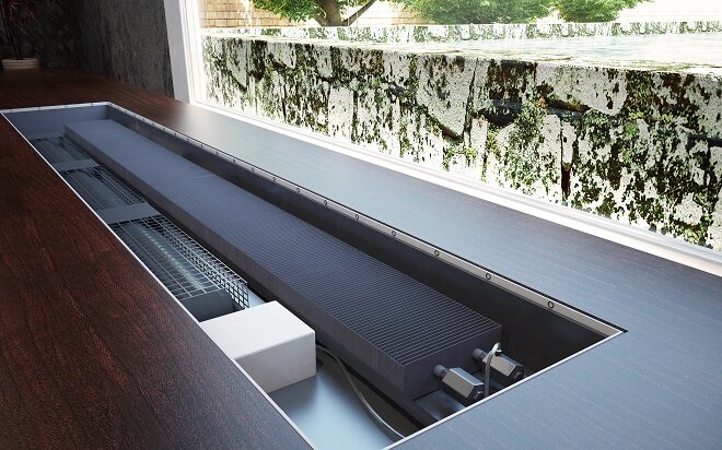 Монтаж внутрипольного конвектора | Конвекторы Изотерм | Дзен