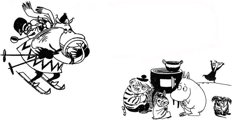 
"– Я не решаюсь это сделать, – сказал Муми-тролль. – Он так уверен в том, что мы его любим.
– Тогда нужно обманом заставить его уйти, – посоветовала Туу-тикки. – Скажи ему, что холмы в Пустынных горах – гораздо выше и лучше, чем здесь.
– Но там ведь нет холмов, где можно кататься на лыжах, – укоризненно возразил Муми-тролль. – Там одни лишь пропасти да зубчатые скалы, даже не покрытые снегом.
Крошка Саломея задрожала, слезы выступили у нее на глазах.
– Хемуль нигде не пропадет, – продолжала Туу-тикки. – Неужели лучше ждать того часа, когда он сам поймет, что мы его не любим. Сам посуди.
– Послушай, а может, ты сама скажешь ему обо всем? – жалобно попросил Муми-тролль.
– Он ведь живет в твоем саду, – ответила Туу-тикки. – Освободи от него сад. Всем станет лучше. И ему тоже.
Потом разговор стих, и Туу-тикки вылезла в окошко.
Крошка Саломея лежала без сна и смотрела в темноту. Так вот оно что! Они собираются прогнать Хемуля вместе с его медным рогом! Они хотят, чтобы он упал вниз, в пропасть. Оставалось одно: предупредить его о Пустынных горах. Но предупредить осторожно. Чтобы он не понял, как все хотят от него отделаться. А иначе он огорчится.
Всю ночь крошка Саломея не спала и раздумывала."

