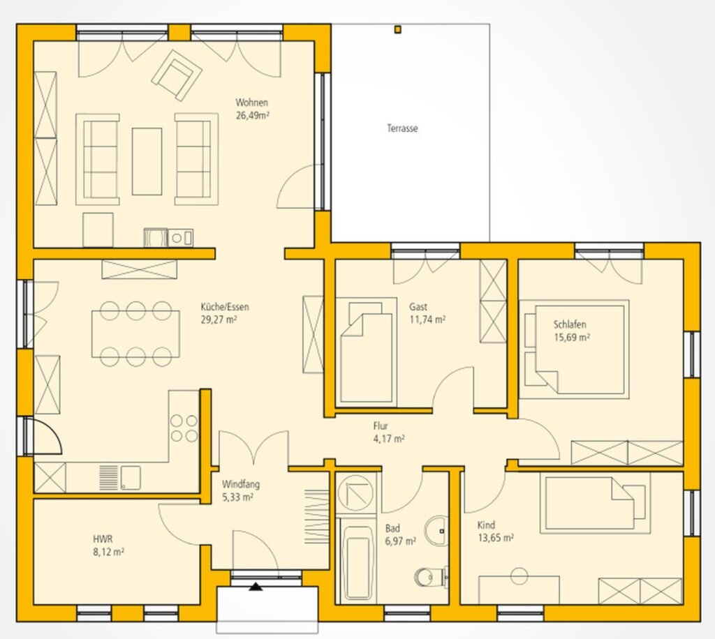 Интересные проекты одноэтажных домов | Home and garden | Дзен