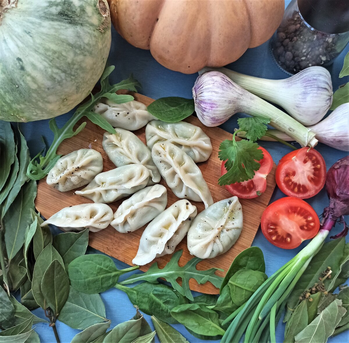 Вареники с зеленью. Рецепт и фотография автора блога.