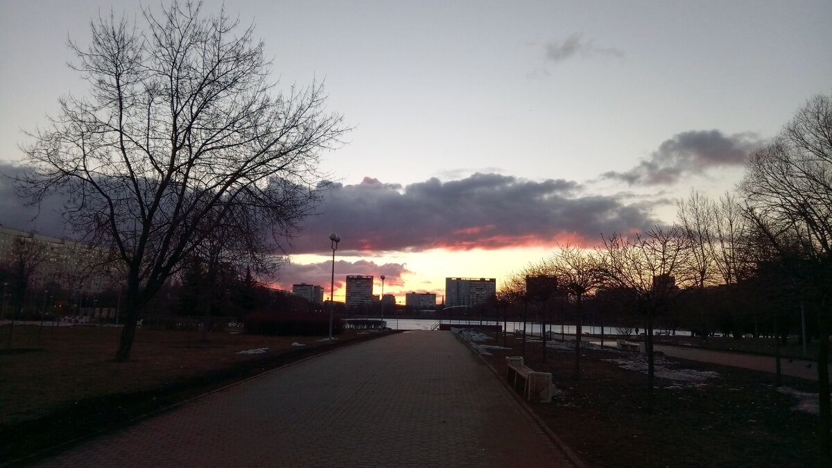 Гольяновский пруд, 1 апреля 2019