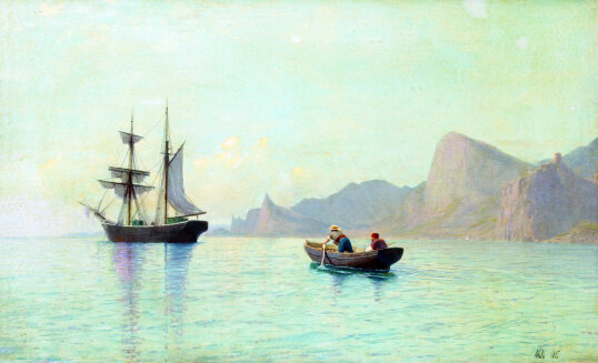 На острове Капри. Береговые утесы. 1859