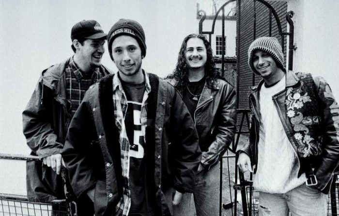 Единственный состав группы Rage Against the Machine. Слева направо: Тим Коммерфорд, Зак де ла Роча, Брэд Уилк, Том Морелло.