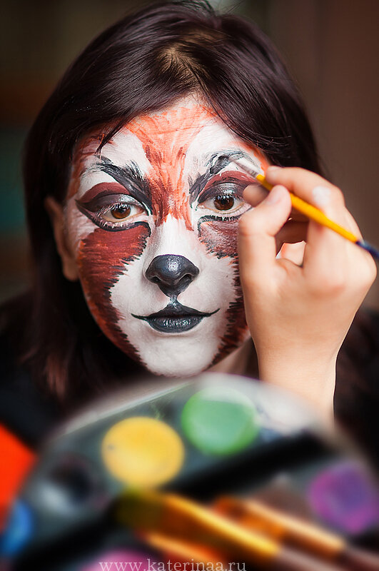 Аквагрим панда