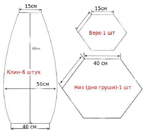 Груша кресло своими руками: пошаговая инструкция