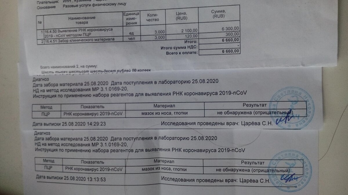 Отрицательный тест - все здоровы, чего и вам желаем