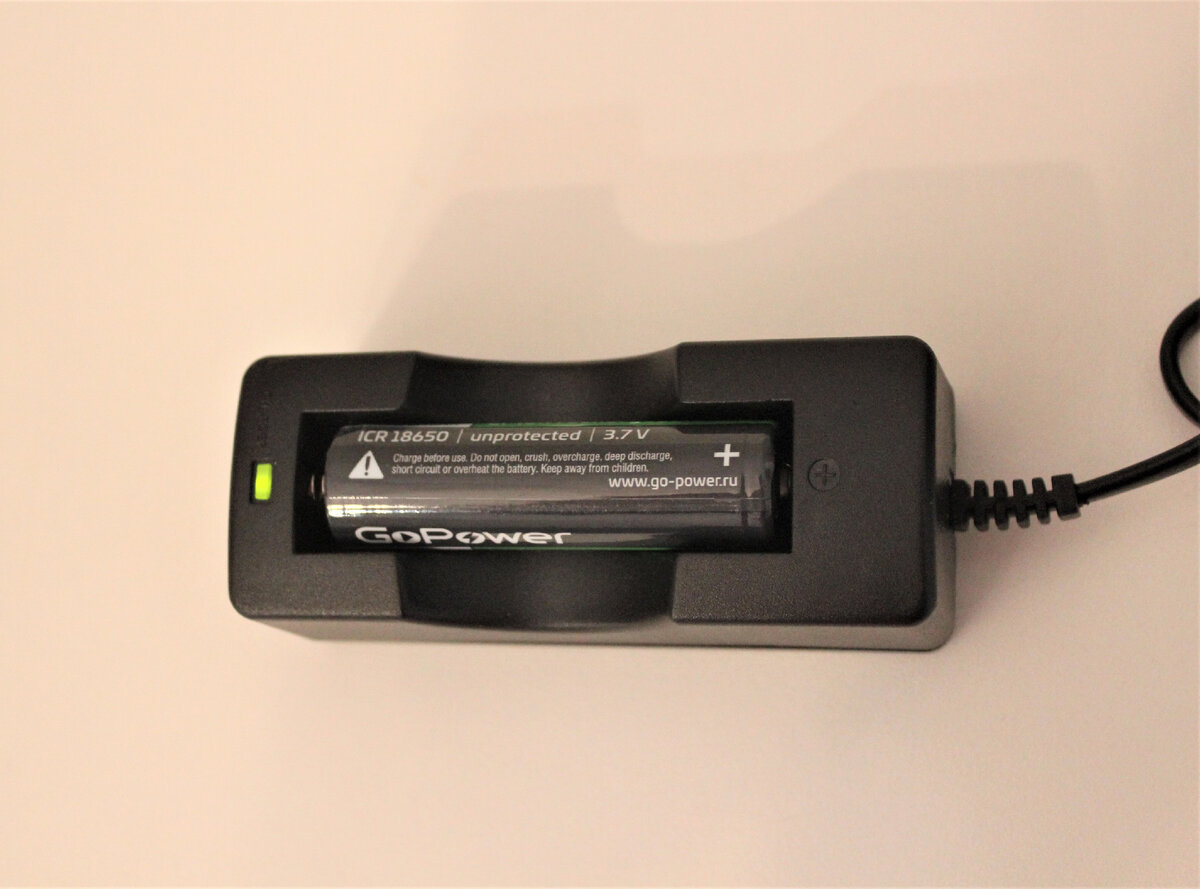 Аккумулятор заряжен.