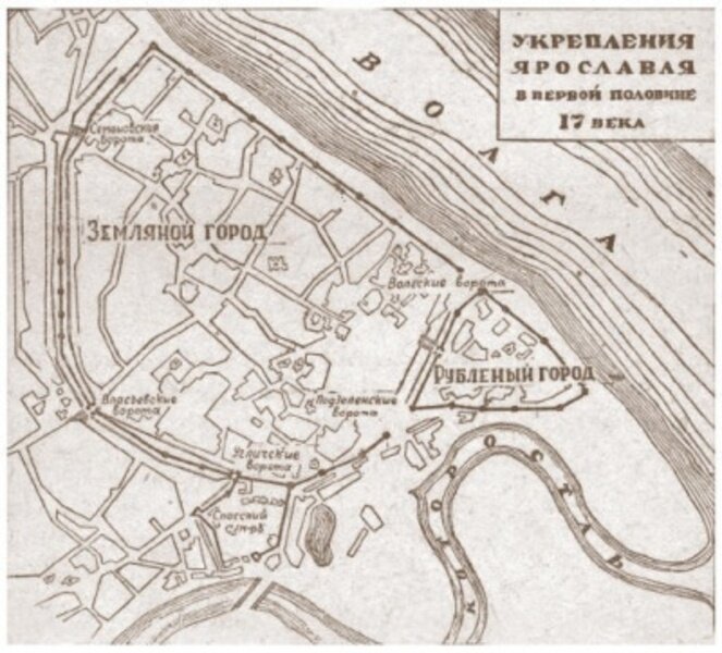 План ярославля 1911 года