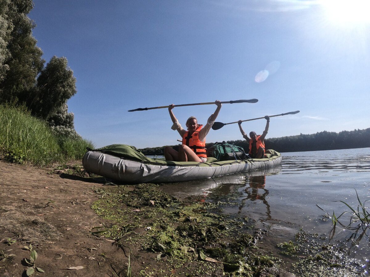 Выходные "на воде".  Сплав на байдарке  по Оке Пощупово-Рязань 31 км.   Когда наступает утро похода, в который мы собираемся заранее, каждый раз я открываю глаза и думаю одно и тоже: Куда меня несёт?-2