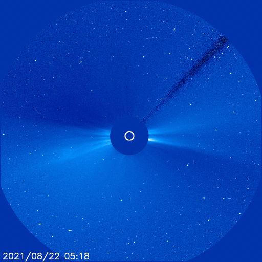 Корональный выброс массы 22 августа 2021