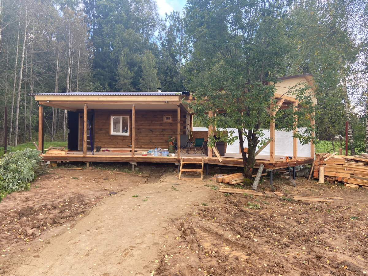 Общий вид бани 