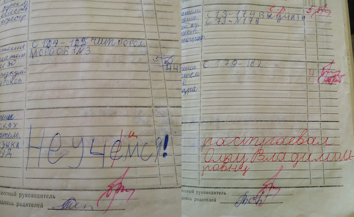 Дневники в начальной школе