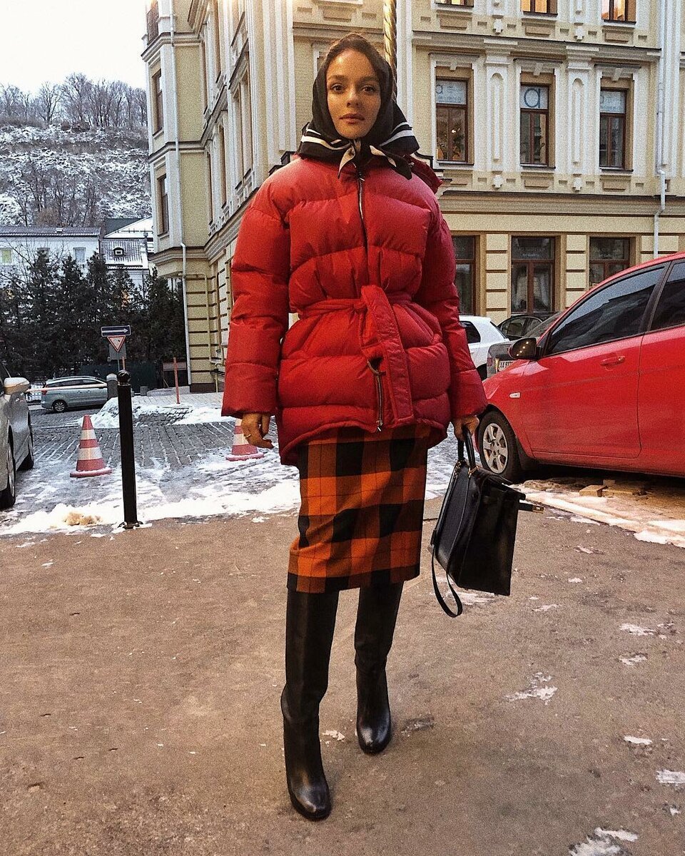 Пуховик Мурадова Street Style