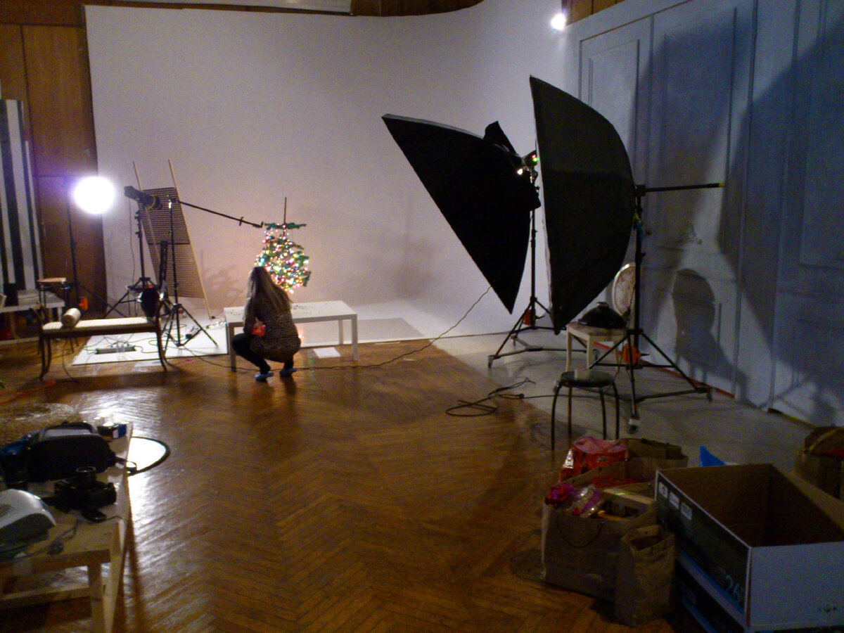 Со съемок подарков для новогоднего каталога компании Унция