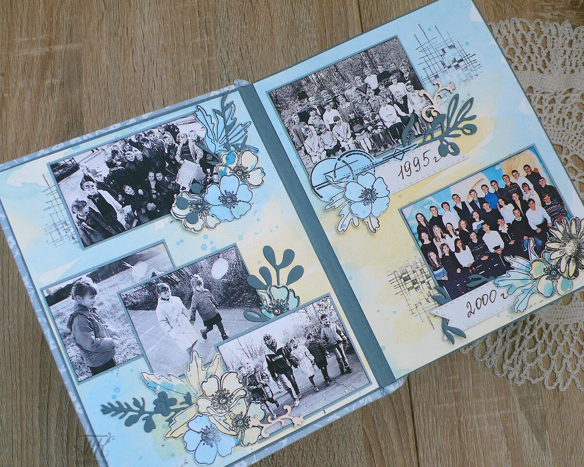 Первый разворот юбилейного альбома