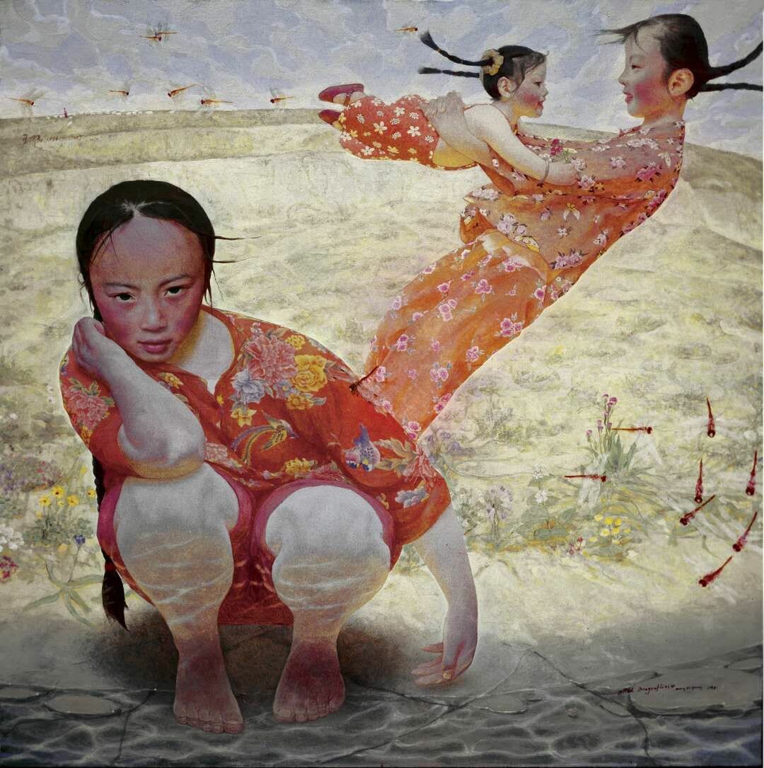 Летающий Тибет картины китайского художника