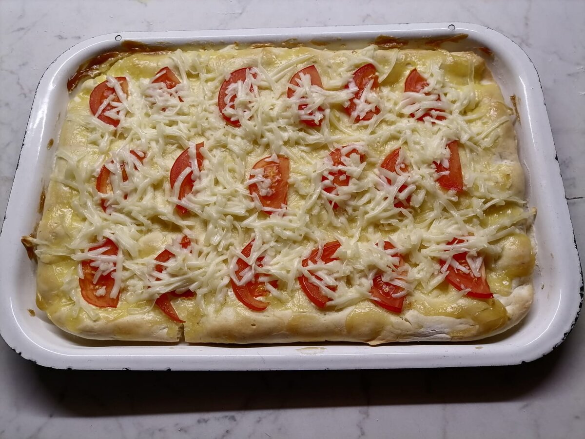 Пицца с плавленным сыром