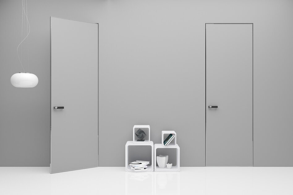 Скрытая дверь в интерьере