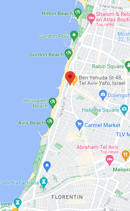 Золотая миля на карте. 