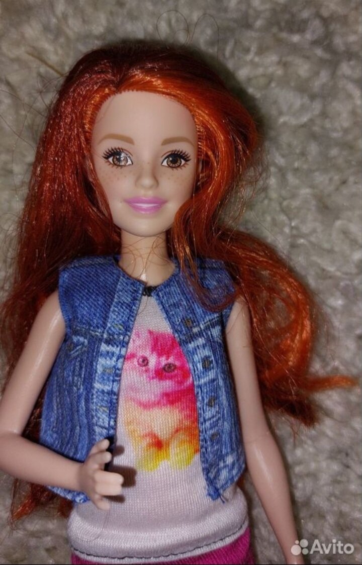 Вот так выглядела Ариэль, когда я её нашла.  Волосы немного мочалистые, но в целом всё хорошо 