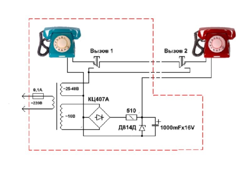 Как подключить телефон без. Схема подключения переговорного устройства. Схема подключения двух телефонов без АТС. Схема подключения двух проводных телефонов. Схема подключения двух стационарных телефонов между собой.