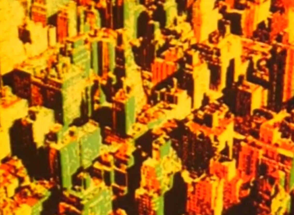 кадр из мультфильма "Парадоксы в стиле рок", Союзмультфильм, 1982.