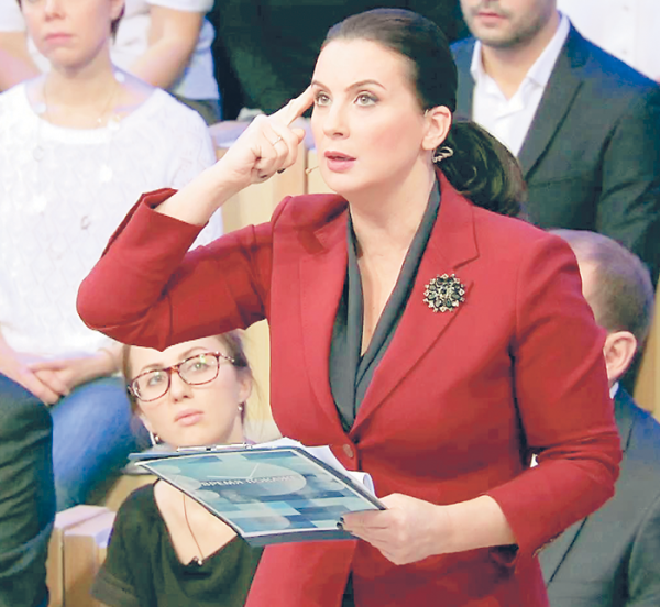 Екатерина Стриженова Фото:  кадр из программы «Время покажет»
