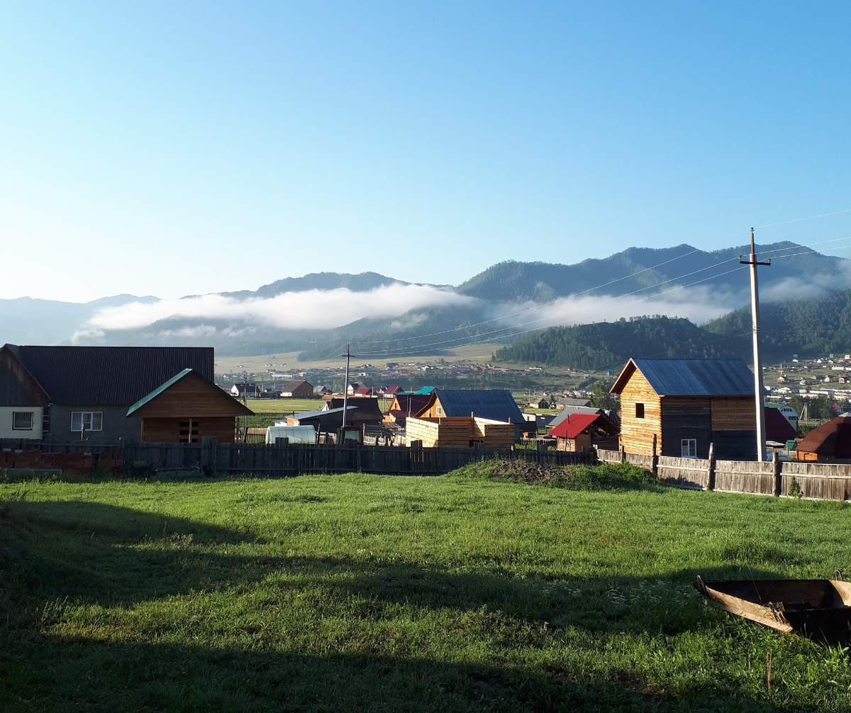 Утро в Онгудае. Алтай