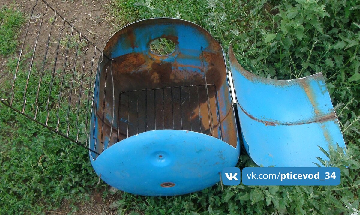 Коптильня из гидробака