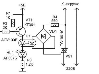 Тс2 25 схема включения