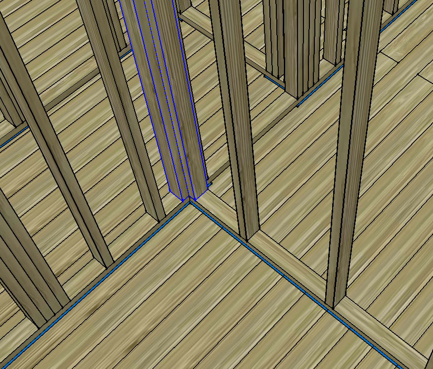 Выделены дополнительные стойки.