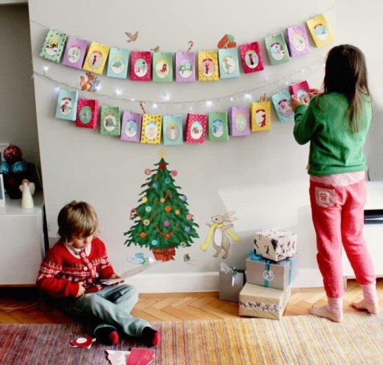 Пример оформления адвент-календаря