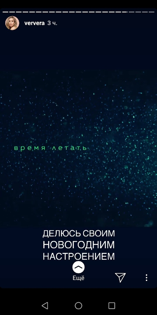 Скриншот из инстаграма Веры Брежневой - фото из открытых источников