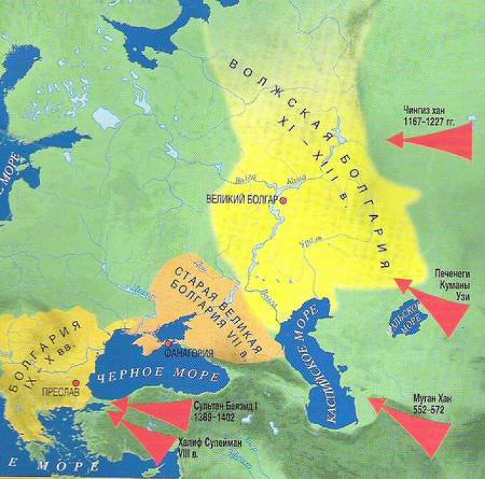 Волжская булгария карта в 10 веке