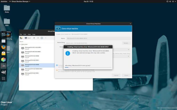 Clear linux. Clear Linux 35810